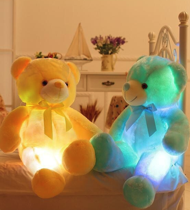 Подарок девушке : Светящиеся мишки - мягкая игрушка